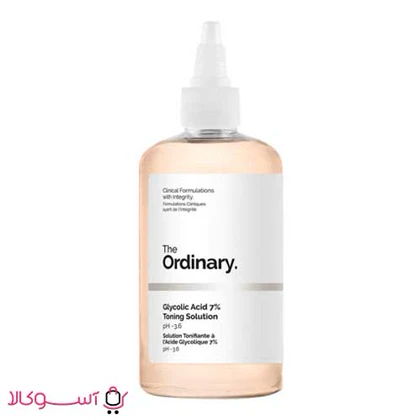 تونر لایه بردار و روشن کننده اوردینری مدل glycolic acid حجم 240 میل