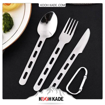 قاشق چنگال کارابین دار