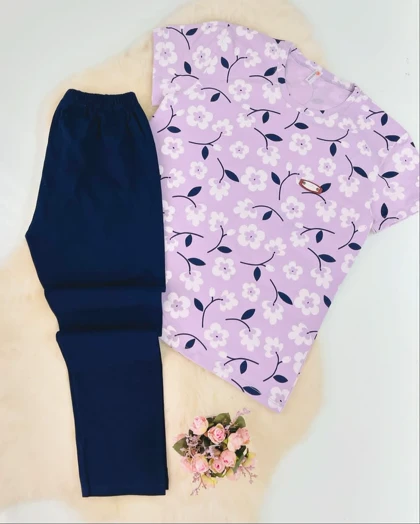ست تیشرت و شلوار گل‌گلی 🌸