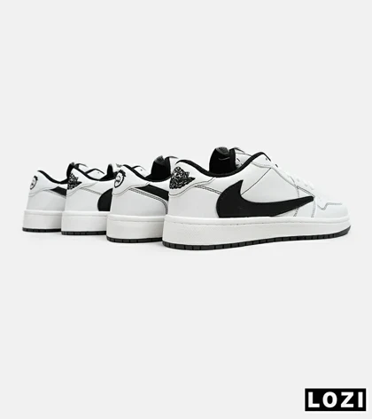 کفش کتانی مردانه سفید مشکی NIKE travis scott