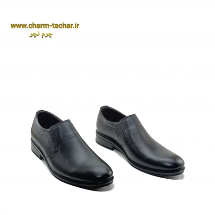 کفش رسمی اداری بدون بند مردانه چرم طبیعیsi665