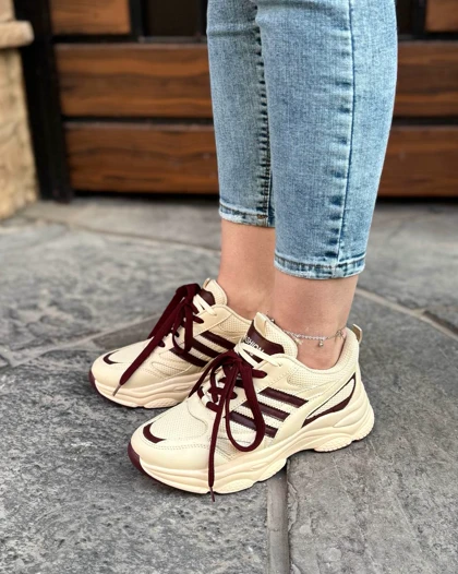 کتانی زنانه سه خط فشیون