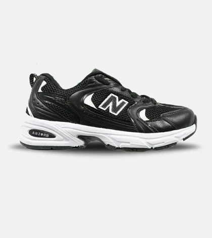 کفش کتانی زنانه و مردانه مشکی سفید NEW BALANCE 530