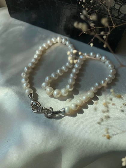 نیم ست مروارید طبیعی کد MO0083N