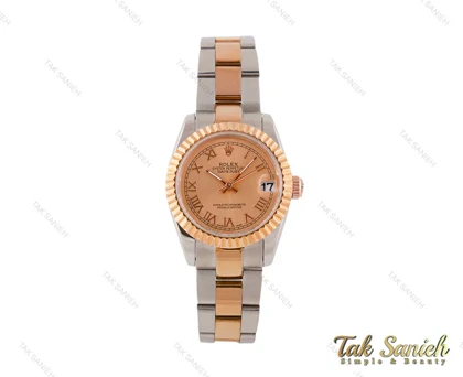 ساعت رولکس زنانه صفحه رزگلد Rolex-3724-L