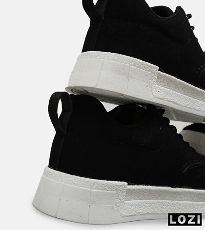 کتانی مردانه مشکی سفید PULL&BEAR