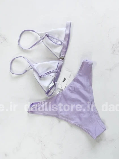 بیکینی کاپ متحرک بنفش ساده
