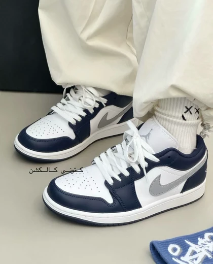 کتانی نایک ایر جردن وان لو میدنایت نوی Nike Air Jordan 1 Low Midnight Navy