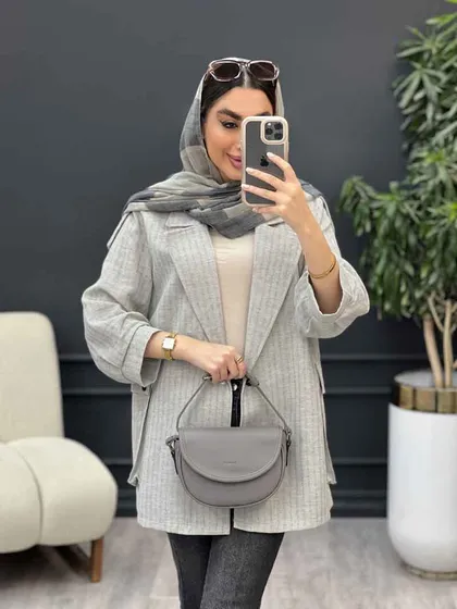 مانتو پشت دکمه سر شانه پاگن
