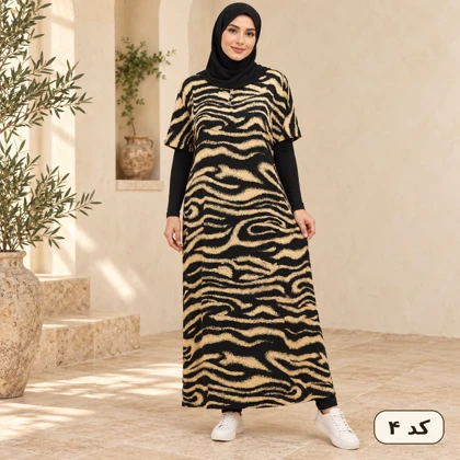 پیراهن آستین کوتاه نخی 5025