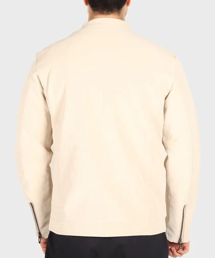 کت چرم ساده و یقه دیپلمات 6026