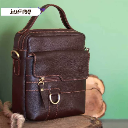 کیف دوشی چرم مدل جیب BRJ30