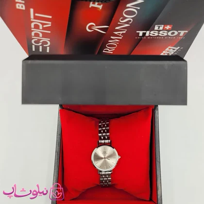 ساعت مچی دنیل ولینگتون زنانه مدل عقربه ای با بند نقره ای و صفحه طوسی کیفیت مستر کد 3700