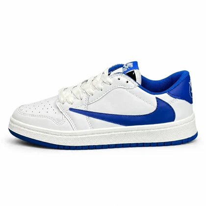 کفش کتانی مردانه و زنانه مدل نایکی ترویس سفید آبی Nike travis