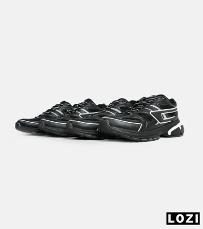 کفش کتانی مردانه مشکی سفید DIESEL S-SERENDIPITY SPORT مدل 6730