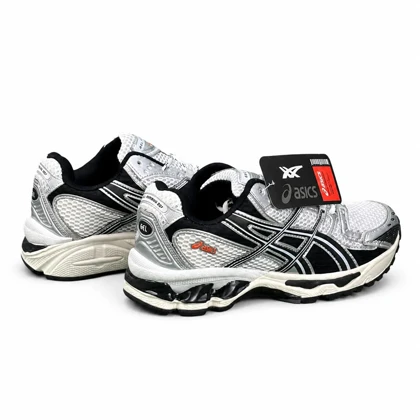 کفش کتانی مردانه مدل اسیکس طوسی سفید کرم ASICS