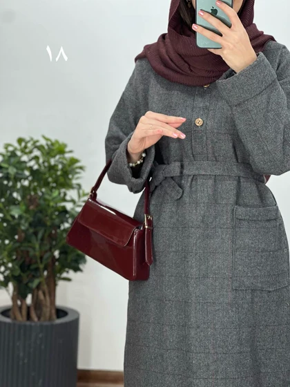 پالتوی پشمی بلند شبنم(ایراد دار)