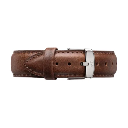 ساعت دنیل ولینگتون مردانه بند چرم قهوه ای سیلور DW-4097-40-G