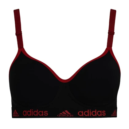 سوتین اسفنجی کد 105391(سوتین مشکی رنگ بند و کش پایین رندوم)