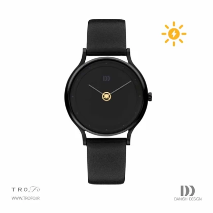 ساعت مچی عقربه ای دنیش دیزاین (Danish design) مدل Sun Black Golden Sun 10-A2-04