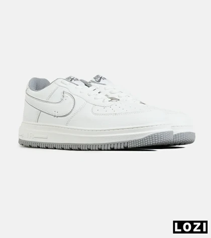 کفش مردانه و زنانه سفید طوسی NIKE AIR FORCE مدل 7652