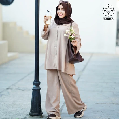 تونیک و شلوار ونوس کرم