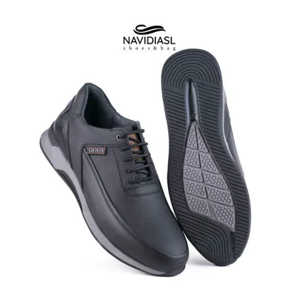 کفش مردانه چرم اداری و روزانه طبی کد 7057021