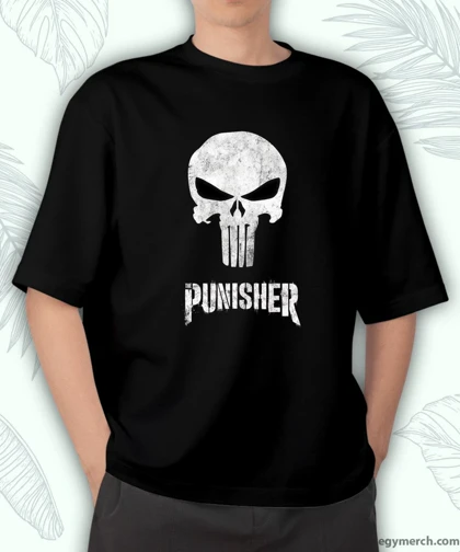 تیشرت پانیشر طرح لوگوی Punisher t-shirt with Punisher logo design | Punisher کد 259305