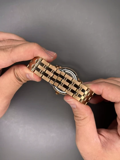 ساعت مچی پتک فیلیپ اوپن هارت بند رزگلد صفحه مشکی Patek Philippe Tourbillon