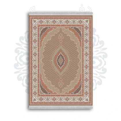 *جدید* فرشینه از جنس پارچه شانل مخمل ترک طرح فانتزی برند دفه کد 1145