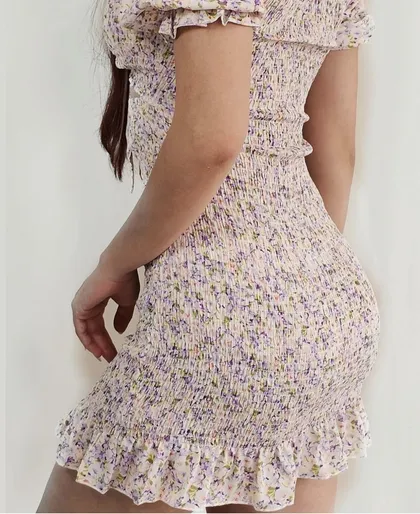 پیراهن کش دوزی گل‌دار شین🌸