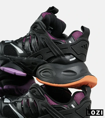 کفش کتانی مردانه و زنانه مشکی بنفش نارنجی ADIDAS performance x9000l4 مدل 7246