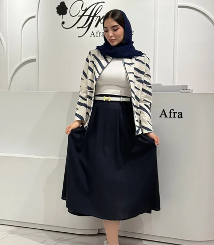 دامن لینن افرا کد 14003774
