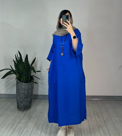 پیراهن مانتویی زیتون 2 (ارسال رایگان)