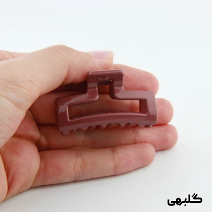 کلیپس دخترانه مدل مستطیلی کوچک دو رنگ