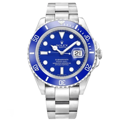 ساعت رولکس زنانه ساب مارینر سیلور صفحه آبی