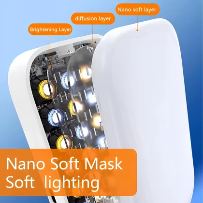 هولدر گوشی موبایل و رینگ لایت شارژی چندکاره D2 PRO