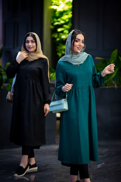 مانتو لوئیز جودون یقه هفت بلند