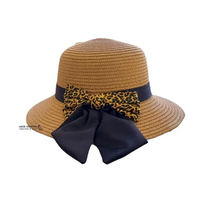 کلاه حصیری مدل پاپیون