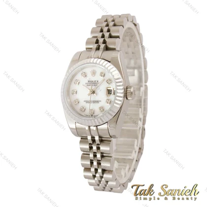 ساعت رولکس زنانه دیت جاست نقره ای اسمال Rolex-4415-L
