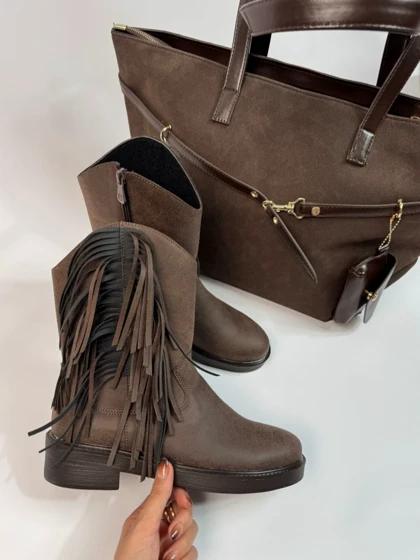 نیم بوت سرخپوستی رعنا 4258