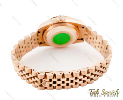 ساعت رولکس زنانه دیت جاست رزگلد سایز متوسط Rolex-3512-G