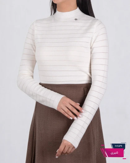 بلوز بافت زنونه وارداتی یقه 5 سانت MIU MIU/12598