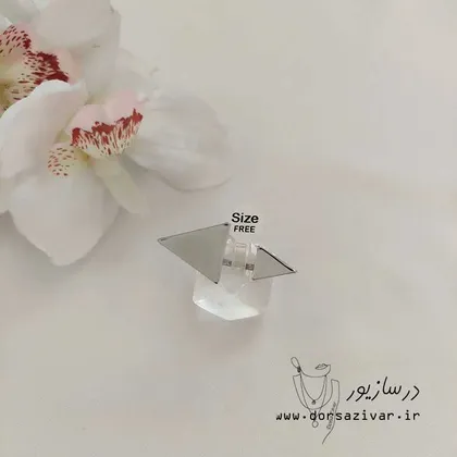 انگشتر استیل مثلث