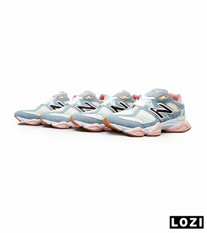 کفش کتانی زنانه آبی سفید صورتی NEW BALANCE 9060