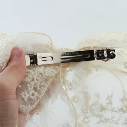 گیره مو فرانسوی مدل پاپیونی گل