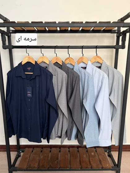 پیراهن ساده استین بلند پنبه کد 2475