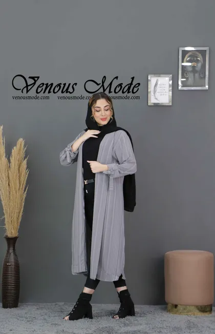 مانتو کراش آستین بنددار