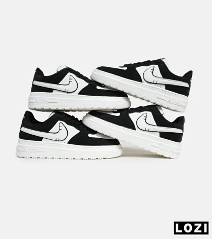 کفش مردانه و زنانه مشکی سفید NIKE AIR FORCE