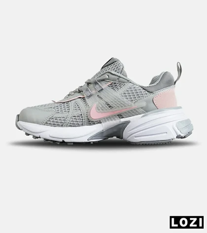 کفش کتانی مردانه و زنانه طوسی صورتی Nike Cushlon V2K مدل 7806